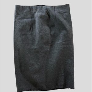 ANN TAYLOR gray pencil stretch SKIRT- Like New! 2